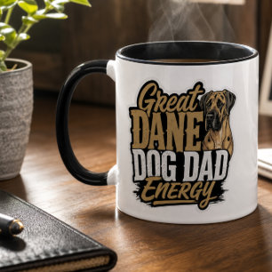 Great Dane Dog Dad Energy Mug