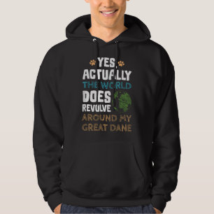 Great Dane Dog Funny Great Dane Hoodie