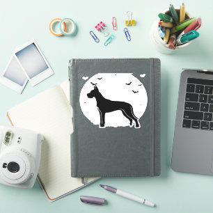Great Dane Dog – Halloween Moon Silhouette Classic