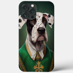 Great Dane Dog in St. Patrick's Day Dress  iPhone 13 Pro Max Case