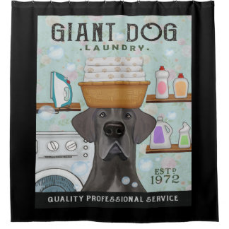 Great Dane Dog Laundry Company Shower Curtain