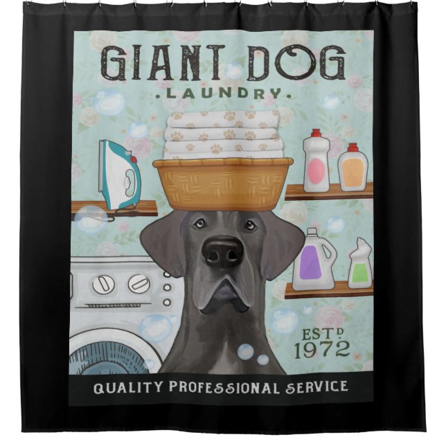 Great Dane Dog Laundry Company Shower Curtain (Front)