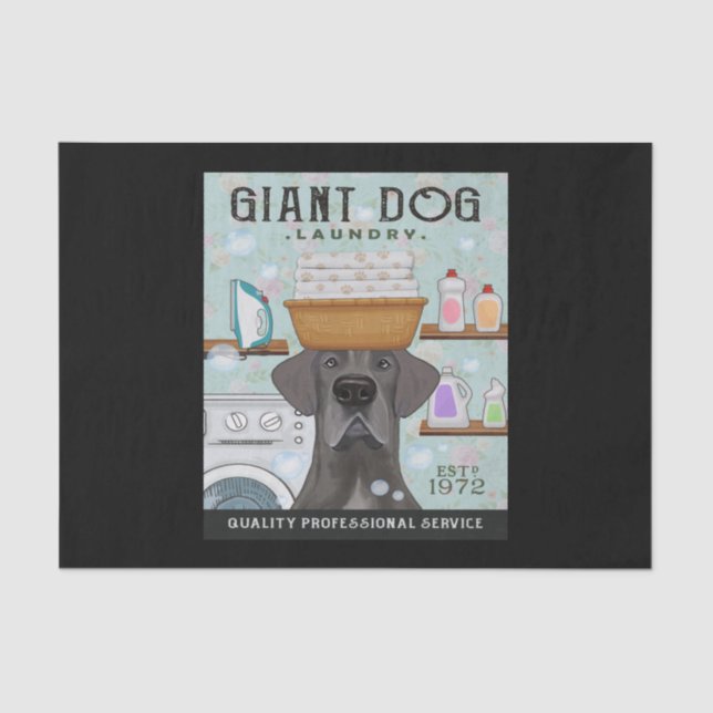 Great Dane Dog Laundry Company Tissue Paper (Front)