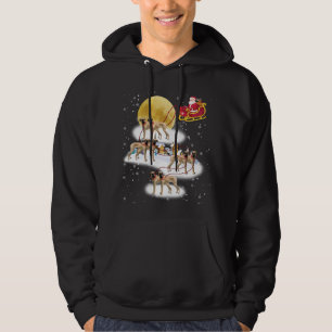Great Dane Dog Light Christmas Reindeer Tree Xmas Hoodie