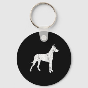 Great Dane Dog Owner Gift Vintage Animal Key Ring