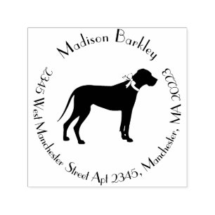 Great Dane Dog Puppy Self-inking Stamp