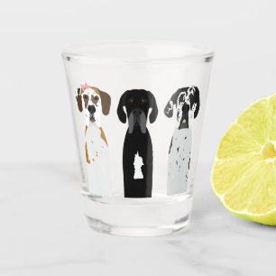 Great Dane Dog Shot Glass