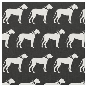 Great Dane Dog Silhouette Pet Fabric