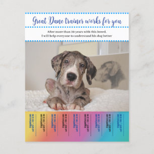 Great Dane Dog Trainer Flyer