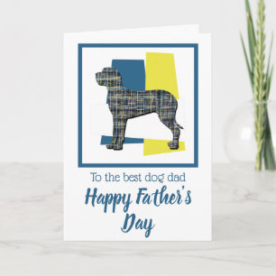 Great Dane Dog TriColour Father’s Day Card