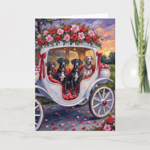 Great Dane Dog Valentine's Day Card