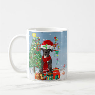 Great Dane dog with Christmas gifts   Coffee Mug