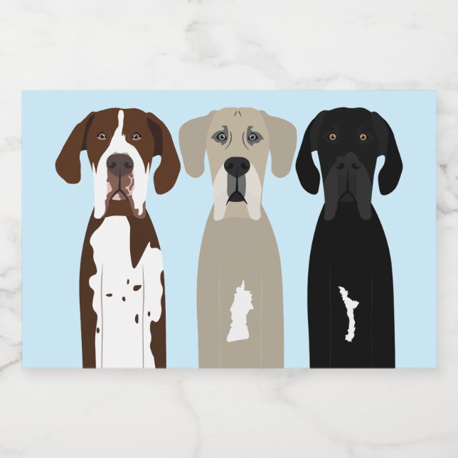 Great Dane Dogs Food Label (Single Label)