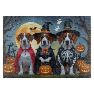 Great Dane Dogs Pumpkin Halloween Funny Cutting Board