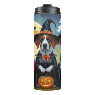 Great Dane Dogs Pumpkin Halloween Funny Thermal Tumbler
