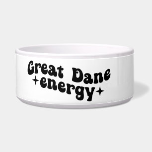 Great Dane Energy Ceramic Dog Bowl