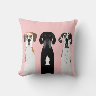 Great Dane Fawn Dog Cushion