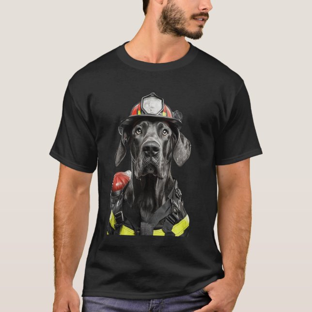 Great Dane Firefighter T-Shirt (Front)