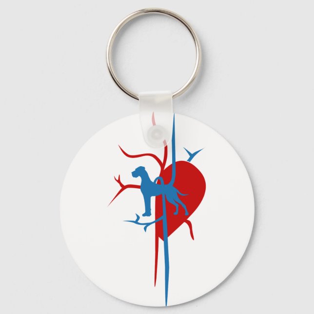 Great Dane Fun Gifts Key Ring (Front)