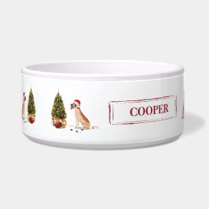 Great Dane Funny Christmas Dog with Tree