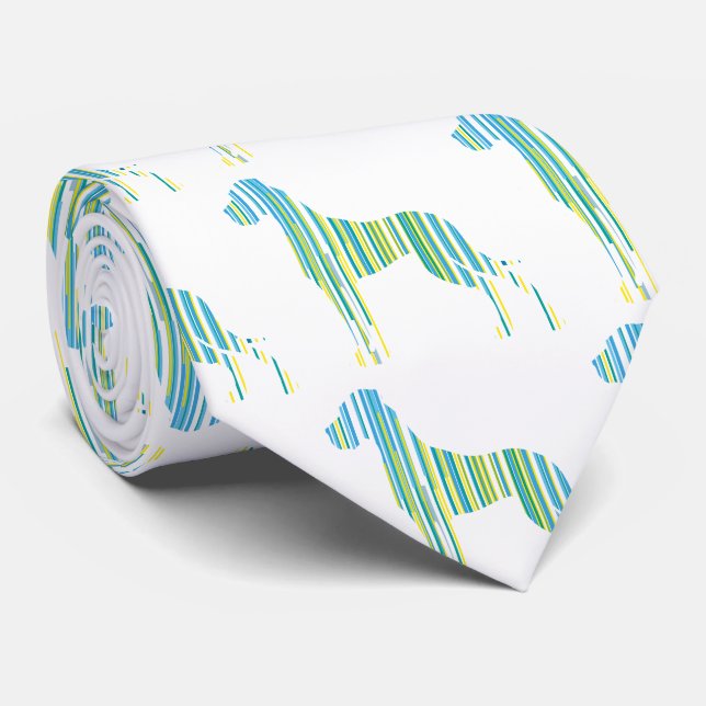 Great Dane green Tie (Rolled)