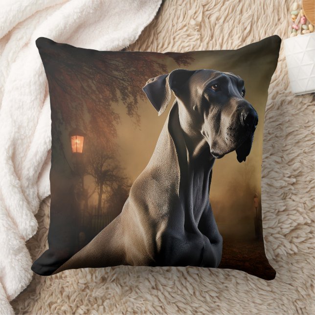 Great Dane Halloween Scary Cushion (Blanket)