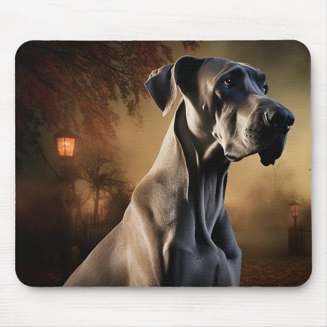 Great Dane Halloween Scary Mouse Pad (Front)