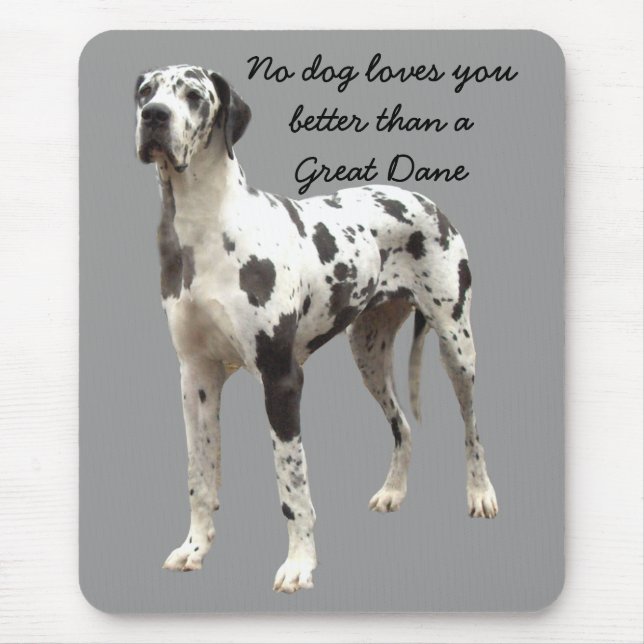 Great Dane Harlequin Mousepad (Front)