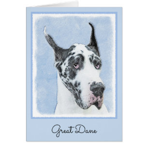Great Dane (Harlequin) Painting - Original Dog Art