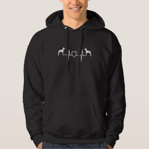 Great Dane heartbea  Great Dane Dog  1 Hoodie
