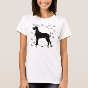 Great Dane Hearts and Pawprints T-Shirt