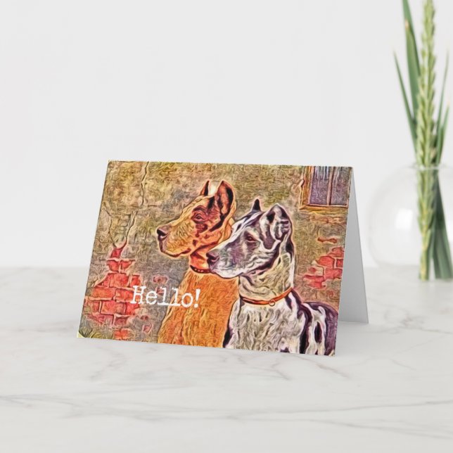 Great Dane, Hello Card (Front)