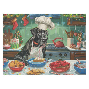 Great Dane Holiday Baking: Festive Christmas Tablecloth