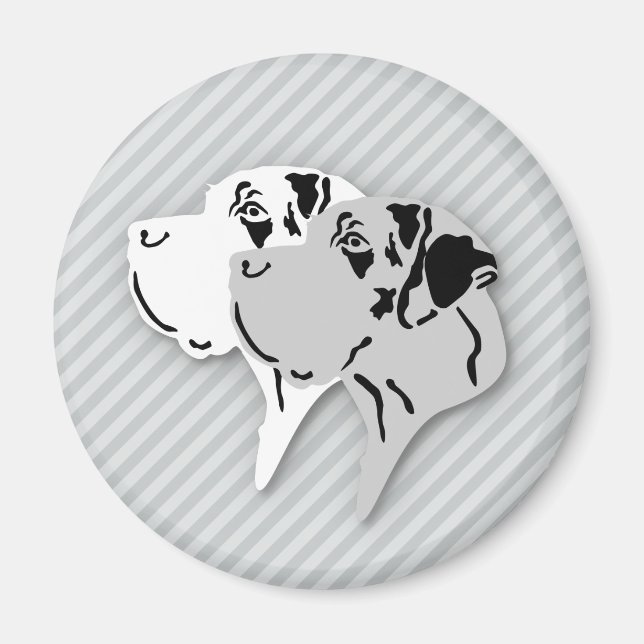 Great Dane Illustration Magnet (Front)