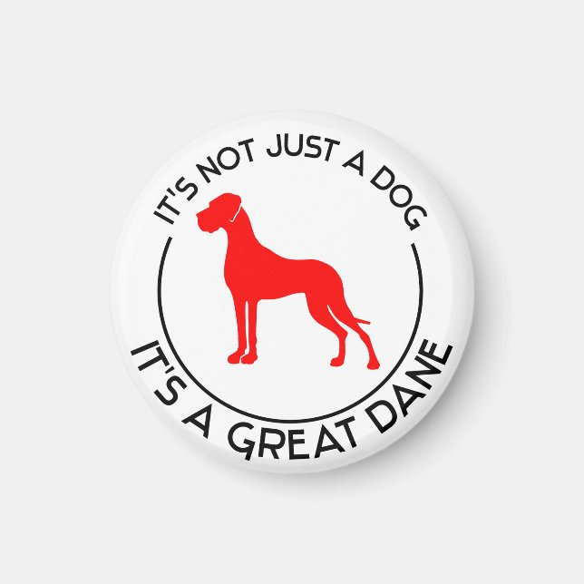 Great Dane Illustration Magnet (Front)