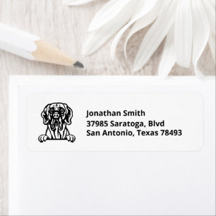 GREAT DANE Image on Return Address Label