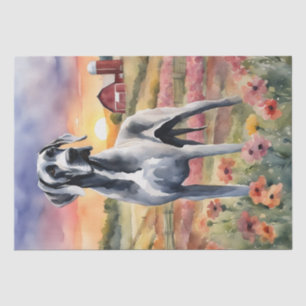Great Dane in Countryside Bliss Decoupage Tissue Paper