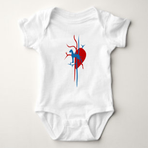 Great Dane in my heart Baby Bodysuit