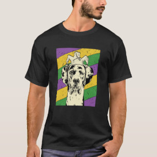 Great Dane Jester Mardi Gras Dog Mom or Dad 1 T-Shirt