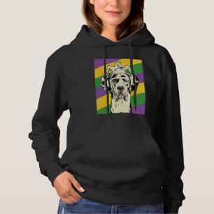 Great Dane Jester  Mardi Gras Dog Mum or Dad Hoodie
