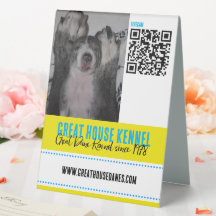 Great Dane Kennel QR Code Promotional sign