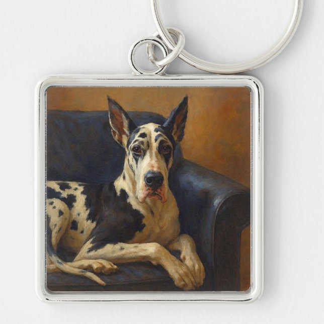 Great Dane Key Ring (Front)