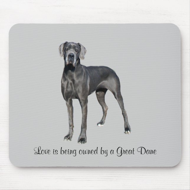 Great Dane King of Dogs Mousepad (Front)