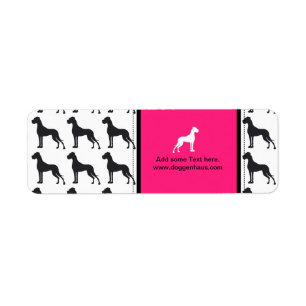 Great Dane label Return Address Label