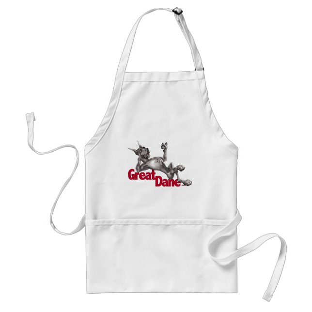 Great Dane Laid Back Black Standard Apron (Front)