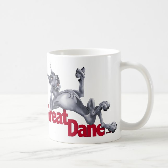Great Dane Laid Back Blue Coffee Mug (Right)