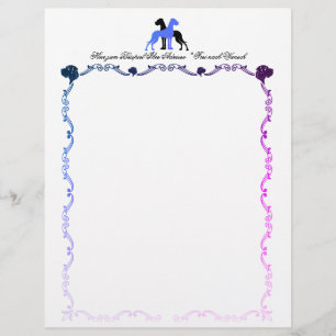 Great Dane Letterhead Heads Illustration