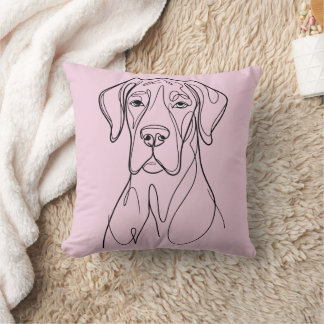 Great Dane Linedrawing Cushion
