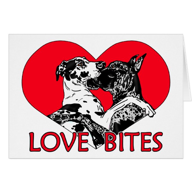 Great Dane Love Bites - Customised (Front Horizontal)