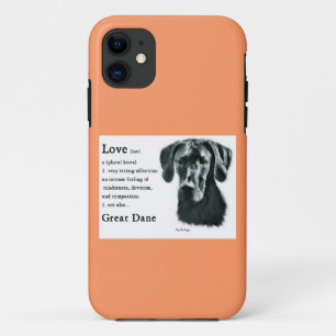 Great Dane Love Is iPhone 11 Case